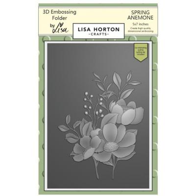 Lisa Horton Crafts 3D Embossing Folder - Spring Anemone